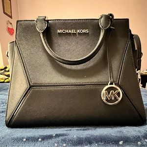 Michael Kors Prism large saffiano leather satchel